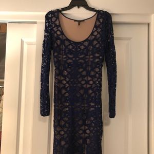 BCBG blue lace dress